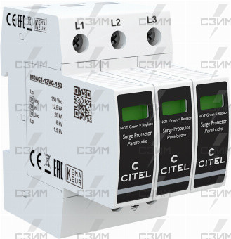 УЗИП Тип 1+2 АС - Трехфазный DAC1-13VG-30-150