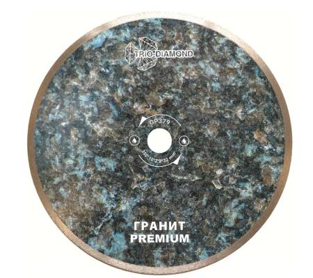 Диск алмазный по плитке для станков,  отрезной 350*32 TRIO-DIAMOND, сплошной Гранит Premium, GP379
