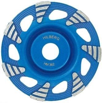 Чашка алмазная для УШМ, 125*22,23, Hilberg Тайфун, HM362
