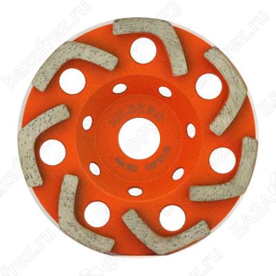 Чашка алмазная для УШМ, 125*22,23 Hilberg Бумеранг, HM302