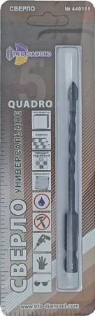 Сверло копьевидное со спиральным корпусом, 5 мм, Trio-Diamond Универсальное Quadro, 440105