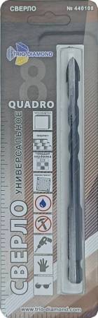 Сверло копьевидное со спиральным корпусом, 8 мм, Trio-Diamond Универсальное Quadro, 440108