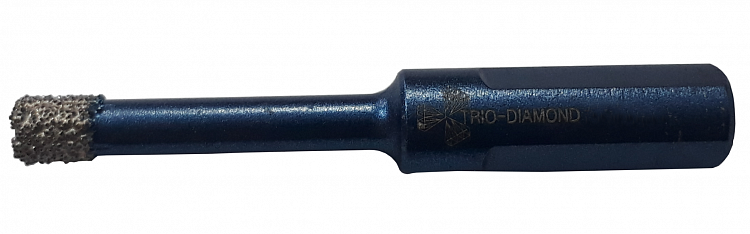 Коронка алмазная с техническим воском, 6 мм, Trio-Diamond Universal, 450006