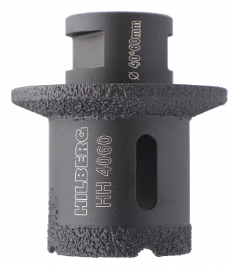 Алмазная коронка-фреза Ø 40/60 мм, Hilberg Super Hard, HH4060