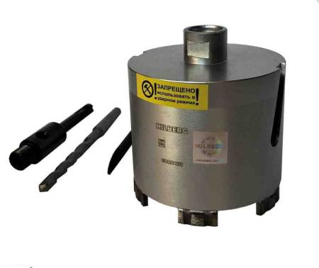 Коронка алмазная по бетону 102 мм, Hilberg Laser, HM210