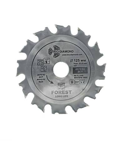 Диск пильный 125*22,23/16*12Т, FLL846