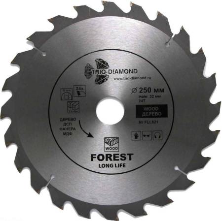 Диск пильный 250*32*24Т, FLL821