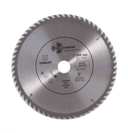 Диск пильный 260*30*60Т, FLL809