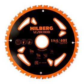 Диск пильный, 184*30*40Т*7 град., Hilberg Vezdehod, HV186