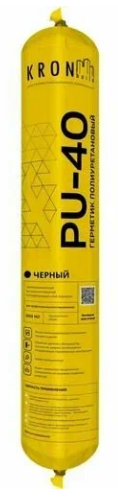 Герметик полиуретановый PU-40 KRONbuild (черный) 20*600 мл PSB78