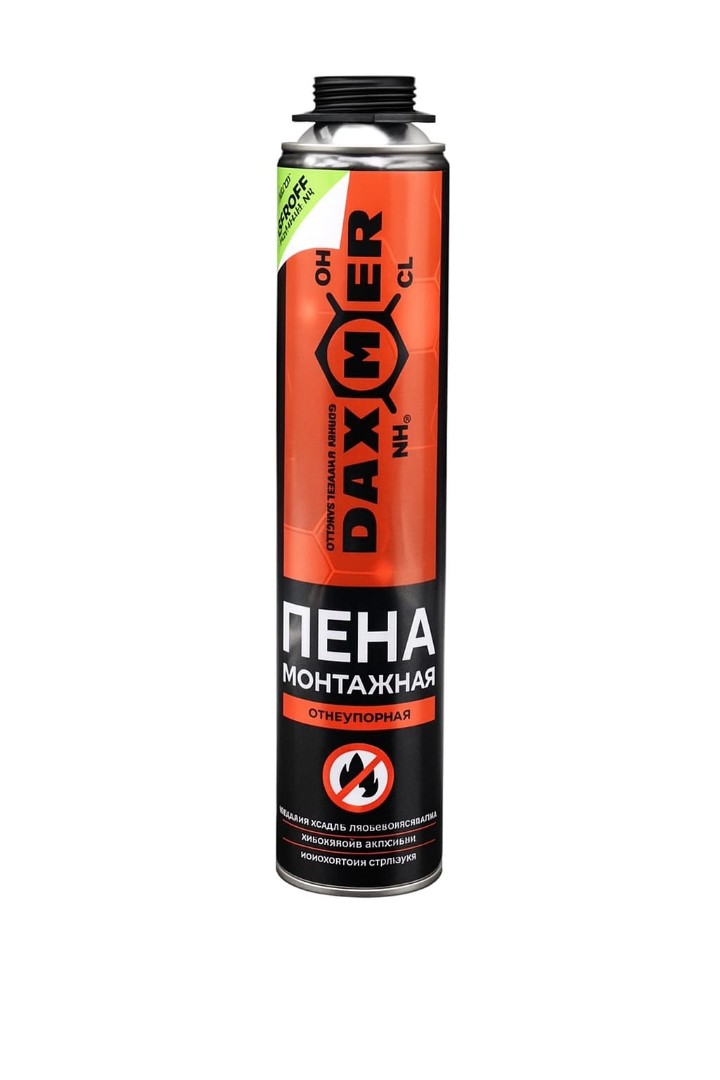 Подробнее Огнеупорная монтажная пена Daxmer 890 г
