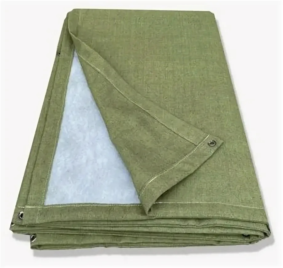 Полог брезентовый утепленный с люверсами 5 х 10 м