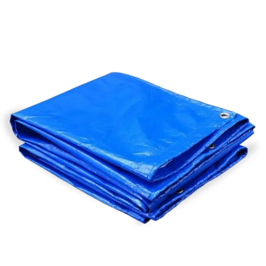 Тент ПВХ односторонний (450 гр/м²) с люверсами 4 х 6 м