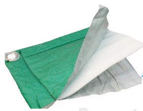 Тент тарпаулин утепленный (120 гр/м²) с люверсами 3 х 6 м