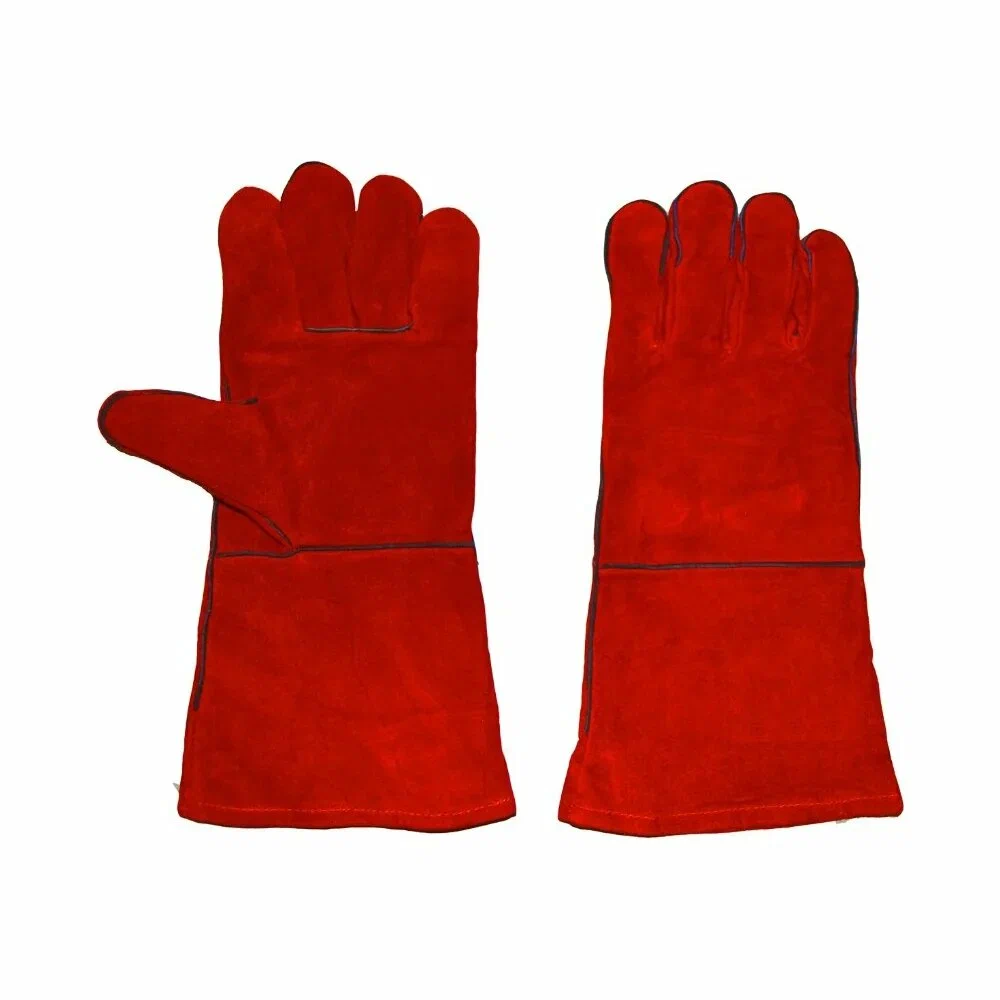 Краги красные с подкладкой ВС, вс эконом