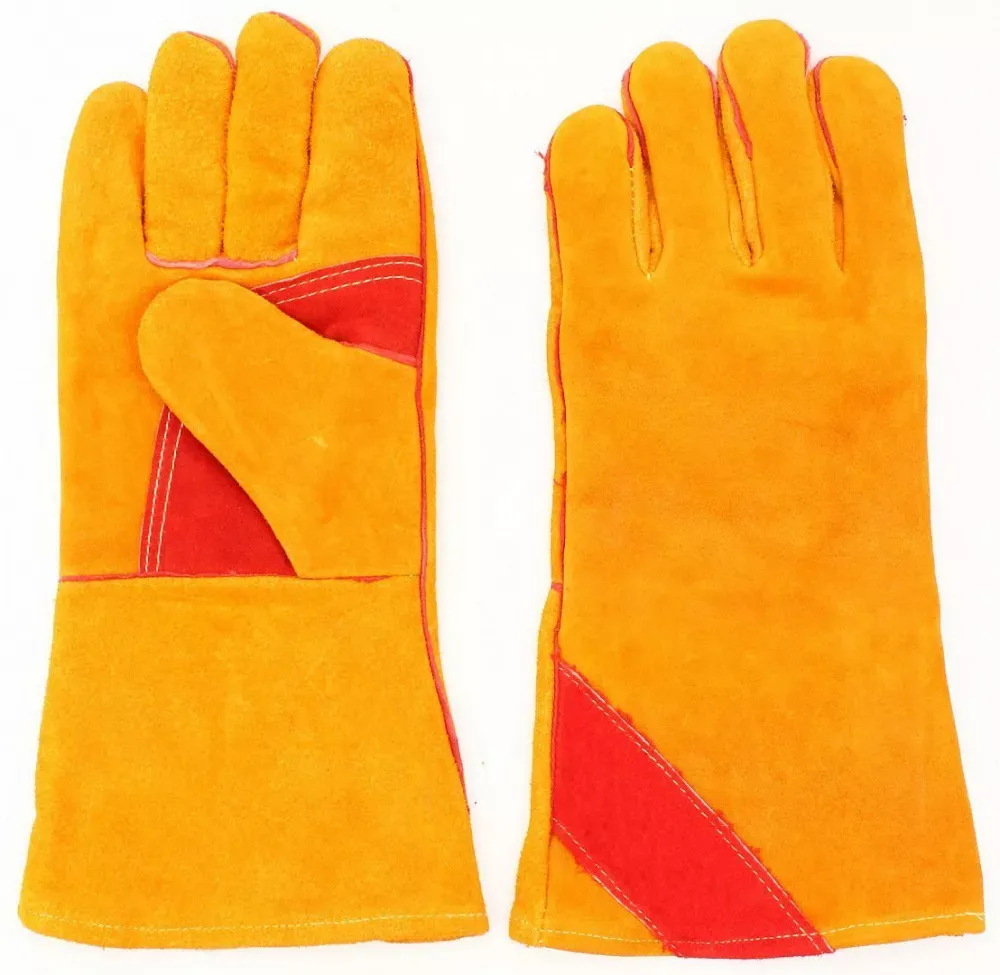 Краги спилковые с усилением