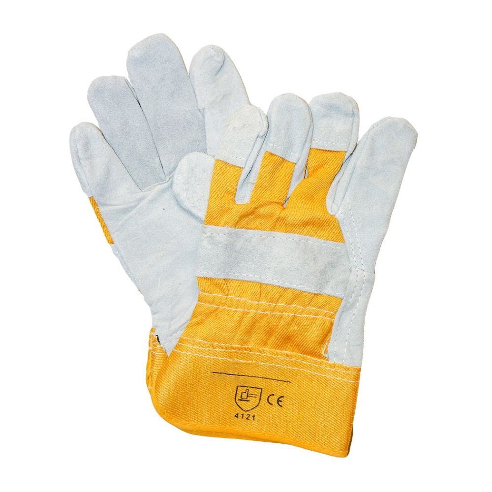 Перчатки спилковые комбинированные