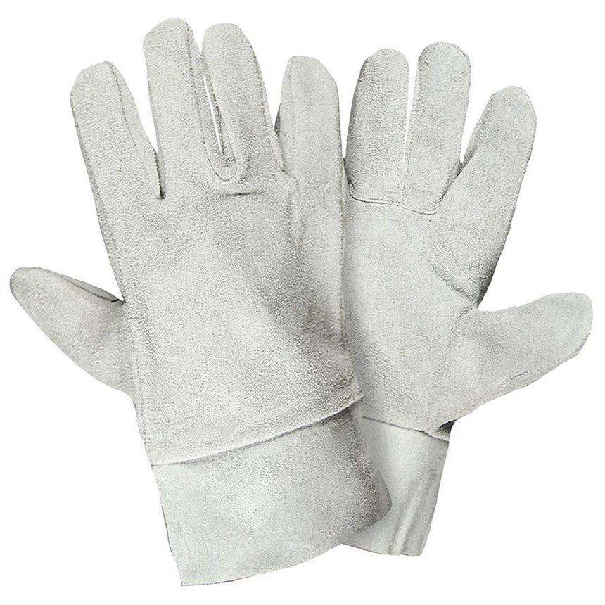 Перчатки цельноспилковые серые