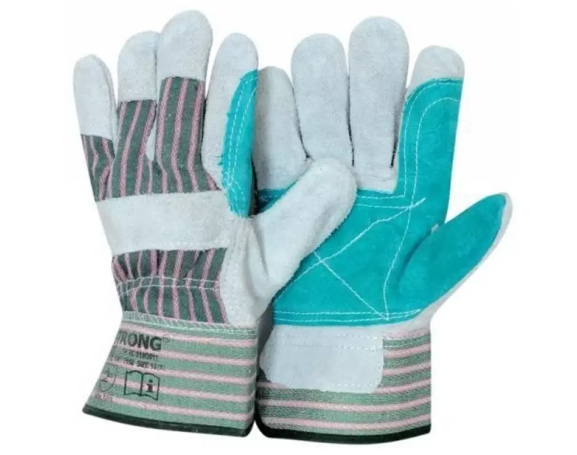 Перчатки спилковые комбинированные с усилением ладони Докер