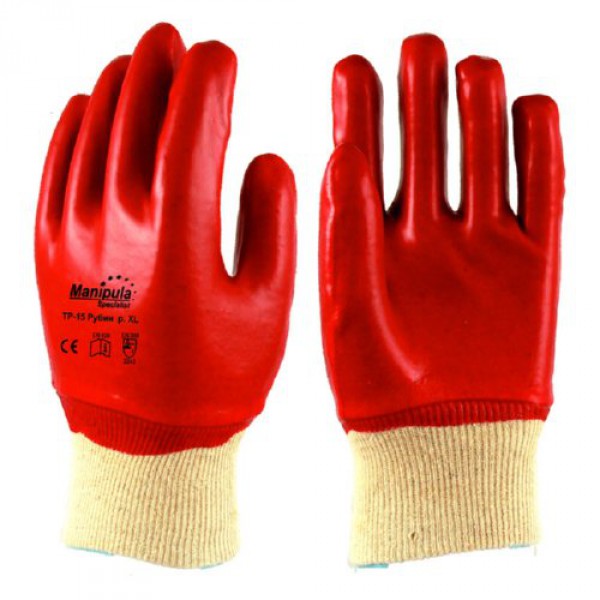 Перчатки маслобензостойкие красные