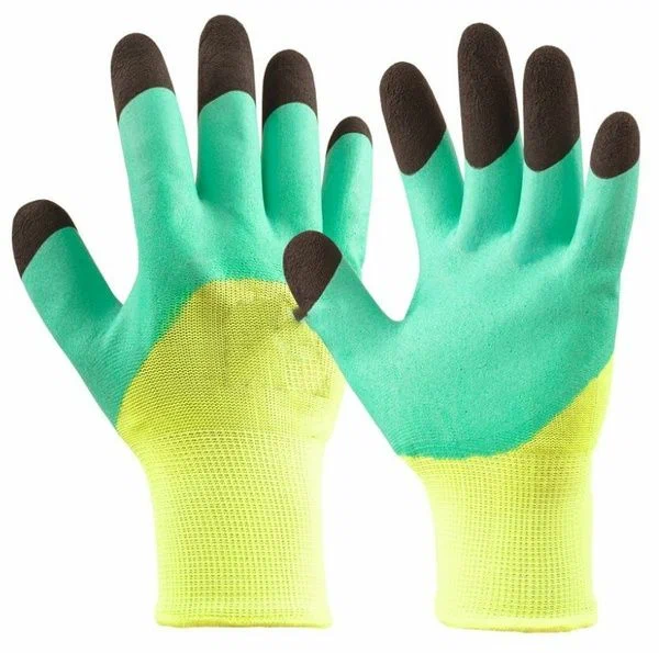 Перчатки нейлоновые с вспененным нитриловым покрытием ¾ (пальчики)