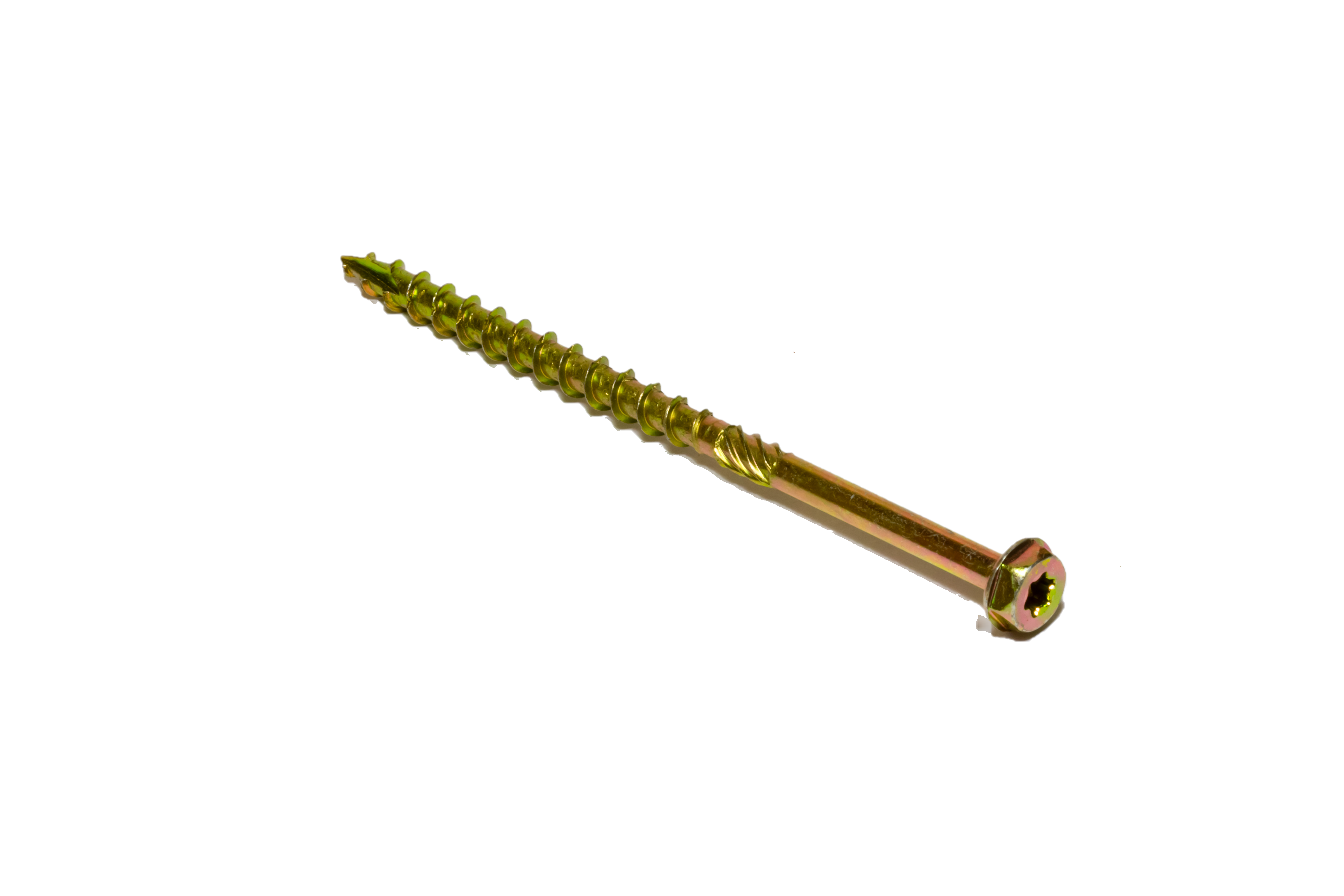 Саморез по дереву желтый шестигранная голова Torx 12 x 400 мм