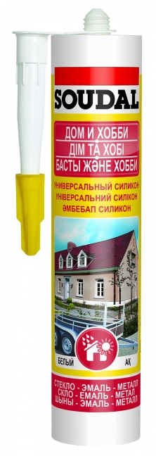 Универсальный силикон бесцветный СОУДАЛ 12*60 гр (в блистерах)