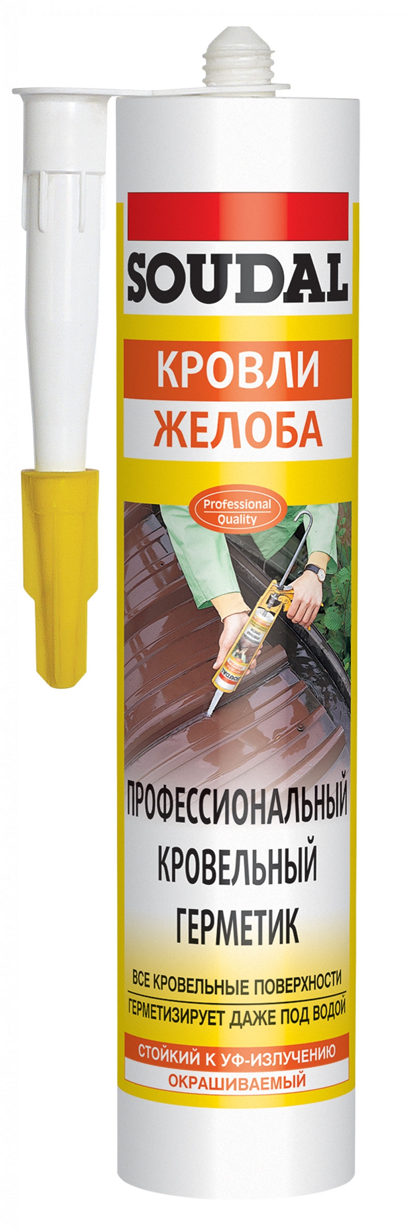 Аквафикс - професиональный герметик для кровельных работ бесцветный 15*280 мл