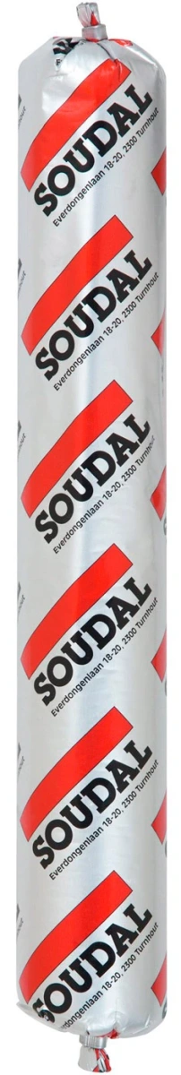 Клей-герметик полиуретановый быстроотверждающийся Soudal Soudaflex 40FC 600 мл серый