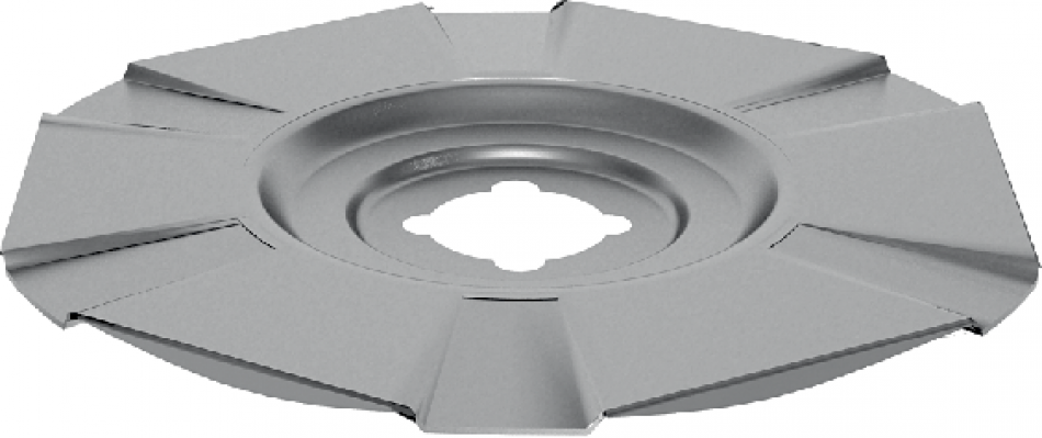 Тарельчатый держатель для гарантированной фиксации огнезащитных теплоизоляционных плит 80 мм.