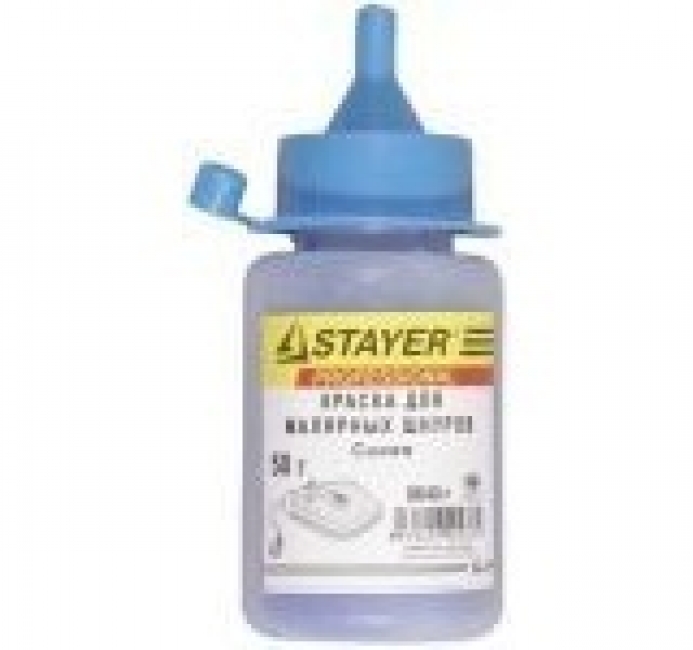 Краска "Stayer" для малярных шнуров,115 г. синяя 2-06401-1