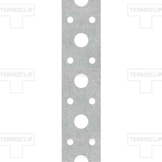 Металлическая перфорированная лента ЛС1 19 х 0,9 х 10 мм